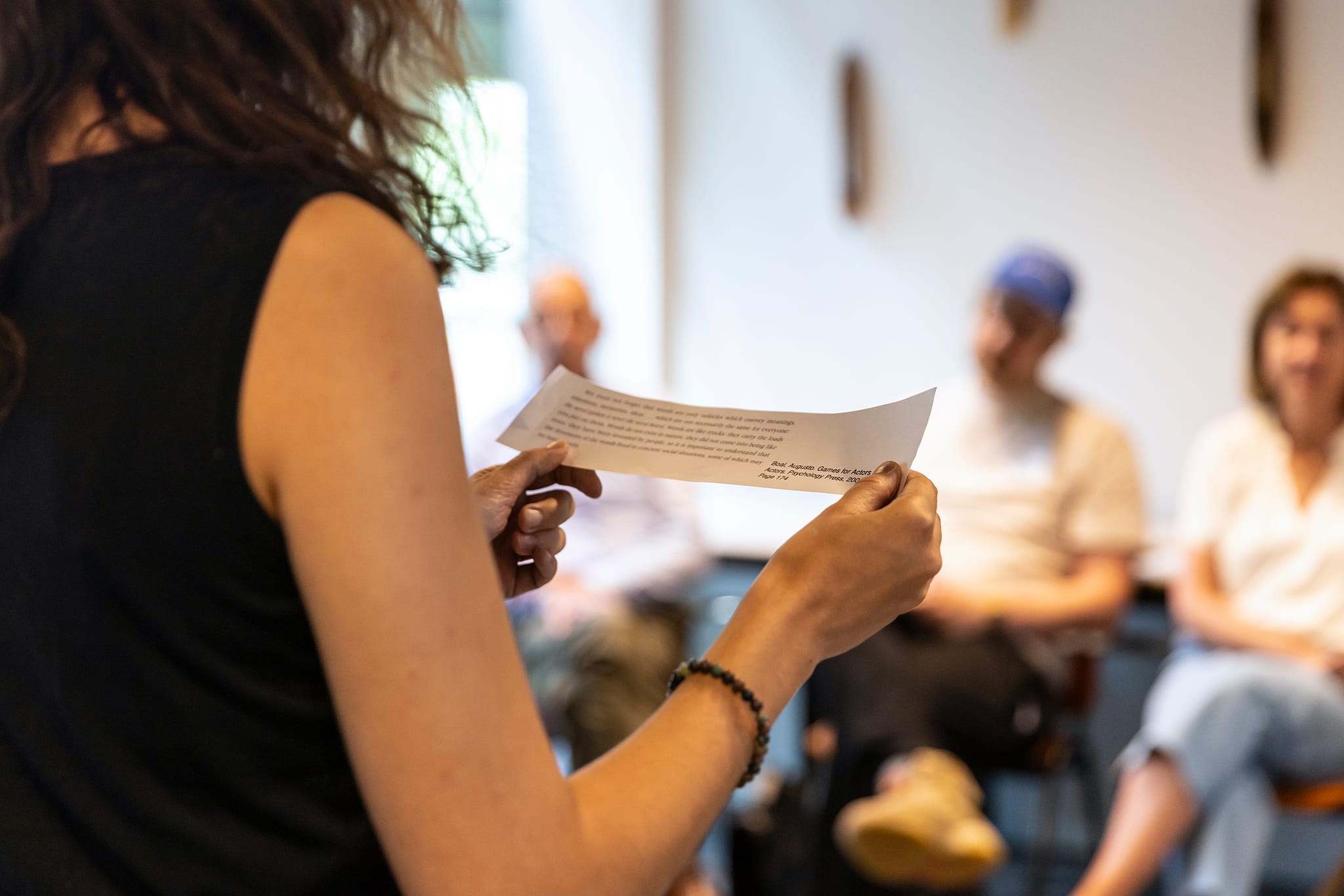 Sophia Bardoutsou at the Embodied Knowledge work session at PD A+C Symposium 2025